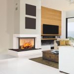 Cheminée contemporaine Constellation 242 en pierre