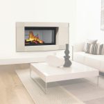 Cheminée concept Duplex XL en pierre finition lisse