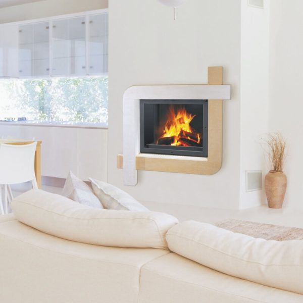 Cheminée contemporaine Ibiza en pierre