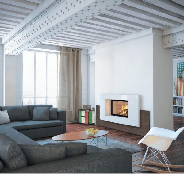 Cheminée contemporaine Screen C102 en pierre