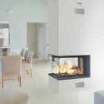 Cheminée design Triplex en métal