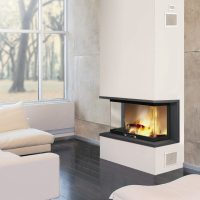 Cheminée design Tripli en métal