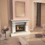 Cheminée Angélique avec foyer bois S67-1FL