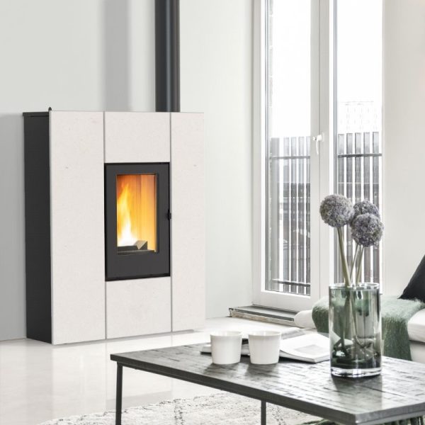 Poêle à granulés Cortina - Pierre Calice Capri