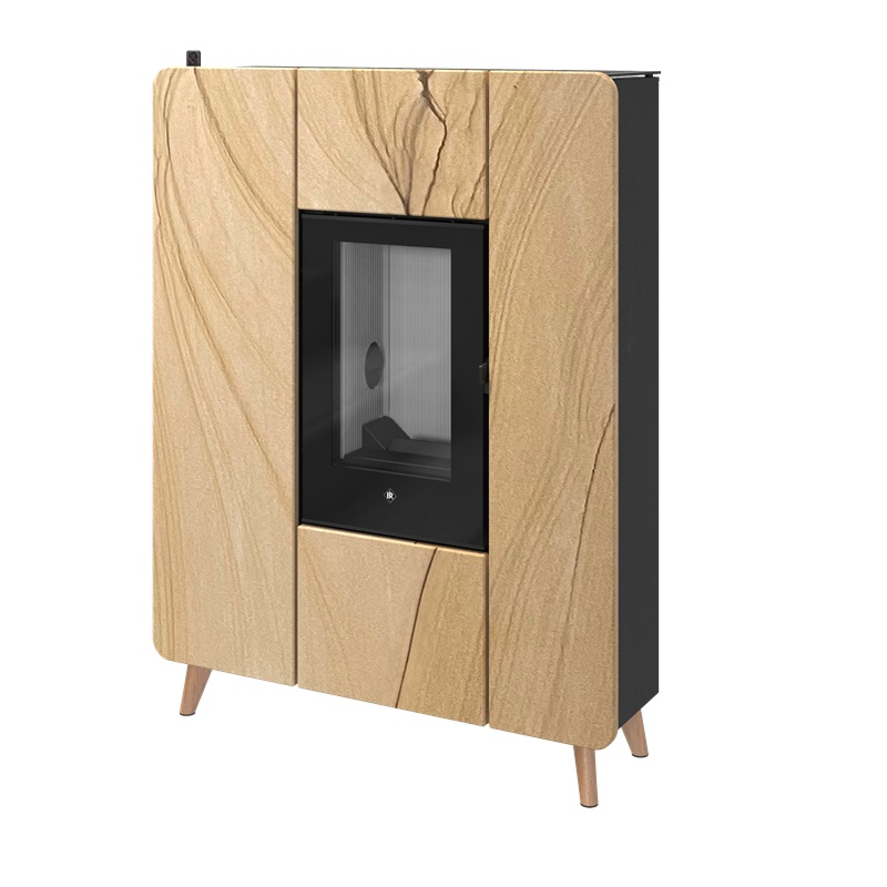 Poêle à Granulés AROSA EVO Pierre de Sable avec pieds