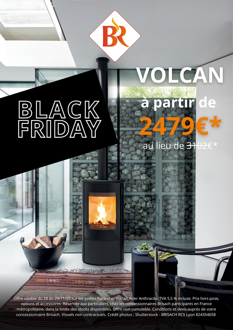 Black Friday 2025 Volcan acier anthracite